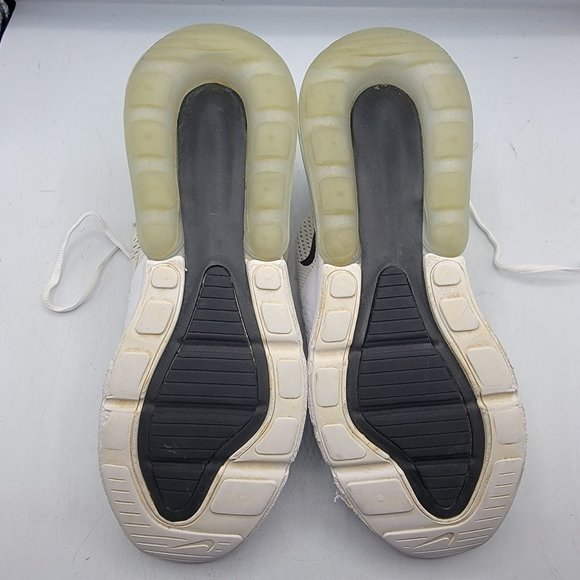 Nike Air Max 270 Mens 9 White Black Running Athletic Comfort Shoes AH8050-100 - Picture 9 of 15